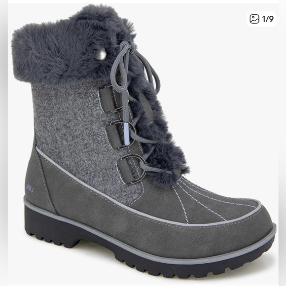 JBU Charcoal Fur-Lined Winter Boots - Picture 4 of 9